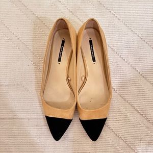 Zara Suede Block Heels